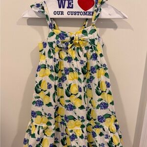 Janie and Jack Lemon and Floral Girls Dress